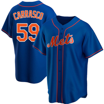 Carlos Carrasco Men's Replica New York Mets Royal Alternate Jersey