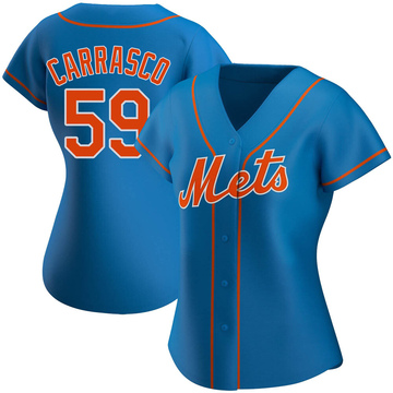 Carlos Carrasco Women's Authentic New York Mets Royal Alternate Jersey