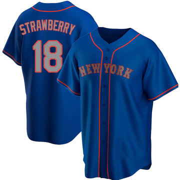 Darryl Strawberry Youth Replica New York Mets Royal Alternate Road Jersey