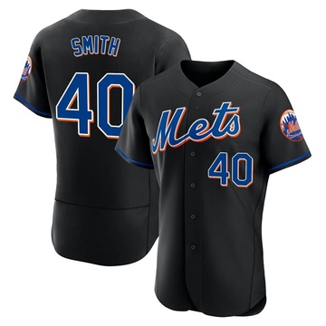 Drew Smith Men's Authentic New York Mets Black 2022 Alternate Jersey