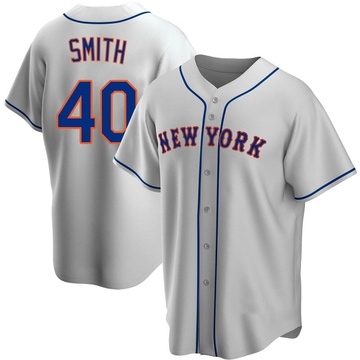 Drew Smith Men's Replica New York Mets Gray Road Jersey