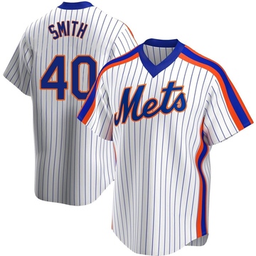 Drew Smith Youth Replica New York Mets White Home Cooperstown Collection Jersey