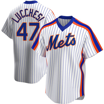 Joey Lucchesi Youth Replica New York Mets White Home Cooperstown Collection Jersey